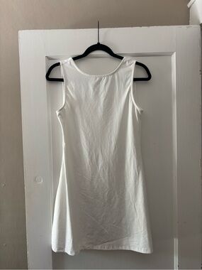 White Open Back Dress